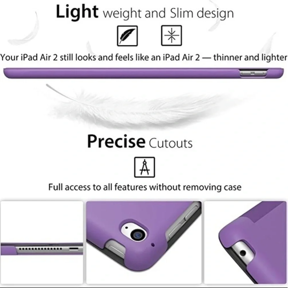 IPad Air 2 cover, purple, lightweight